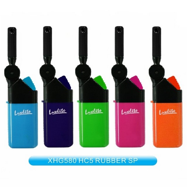 Зажигалка пласт. Luxlite пьезо трубка с поворотным механизмом XHG 580