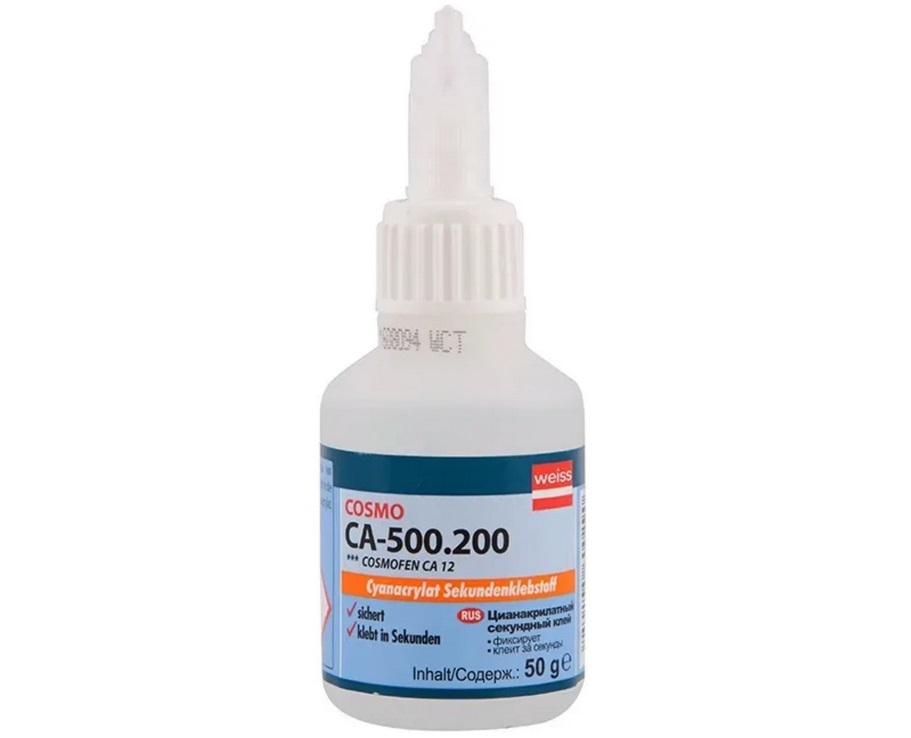 Клей секундный COSMOFEN CA 12 флакон 50грCA-500.200 (50)- купить в АПлайн