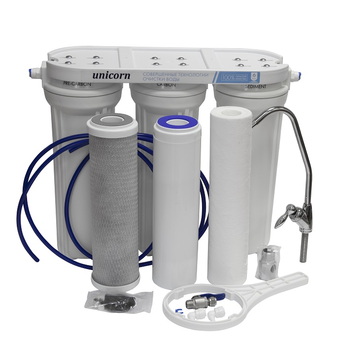 Фильтр трехступенчатый UNICORN 1/2 под мойку 10 (FPS 3N)