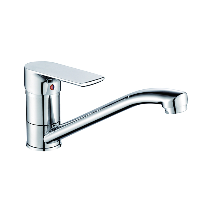 Смеситель для кухни VODA SF05 "Surface" 35к с длинным изливом, крепление под гайку