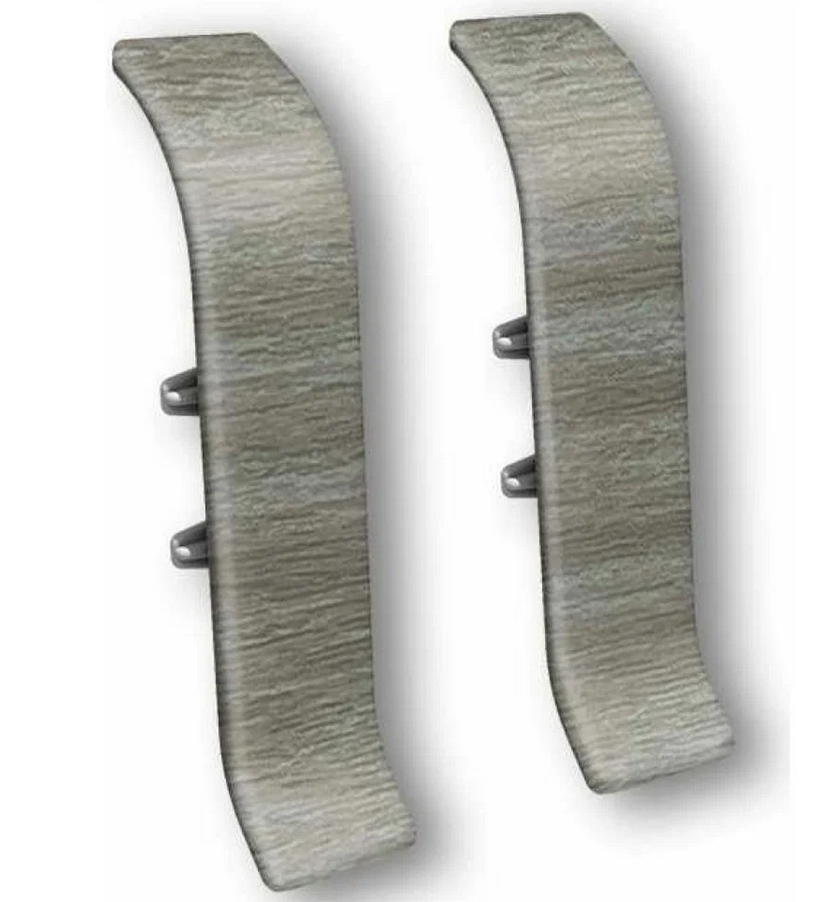 Соединитель для плинтуса "Идеал Классик" 55мм (2 шт во флоупаке), 210 Дуб пепельный