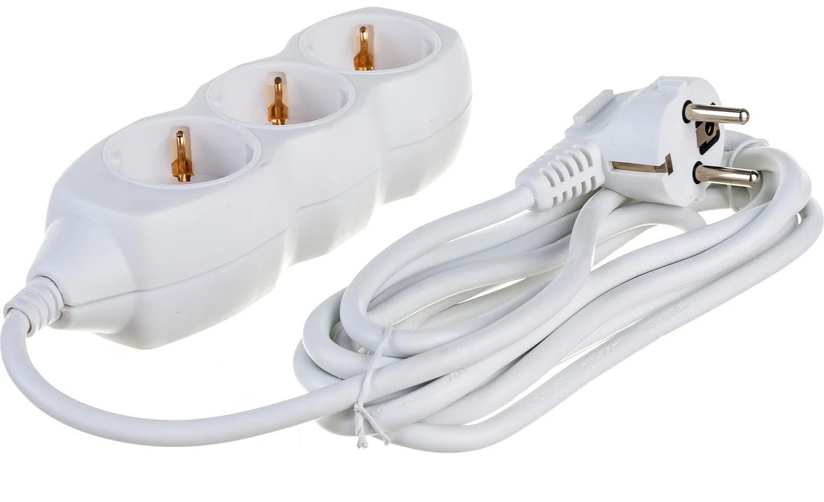 Удлинитель 3х5м с заземлением 16А(3х1мм2) КОСМОС YKsm5m-3g-Z(К)  /647/