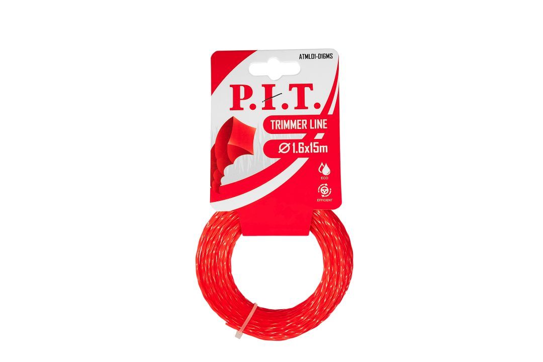 Леска для триммера квадрат крученый P.I.T. 15 м x 1,6 мм ATML01-D16MS
