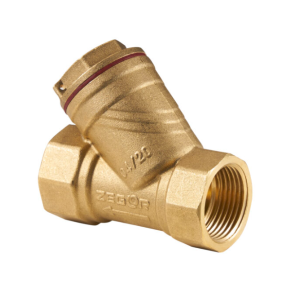 Фильтр косой Zegor 1/2" грубой отчистки латунный G1G1- купить в АПлайн