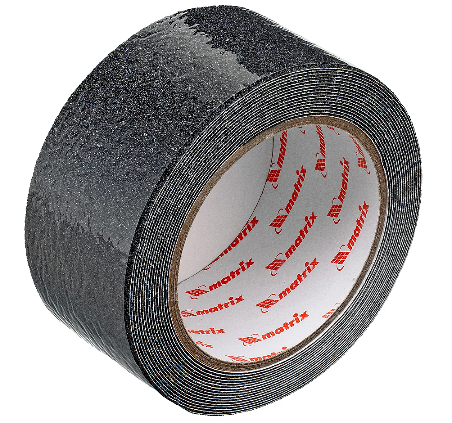 Лента противоскользящая клейкая 50ммх5м черная Matrix 88707