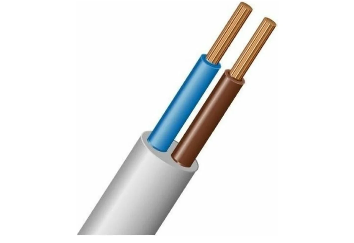 Провод гибкий ПВС 2х1,5 ТУ круглый (Бухта 100м)