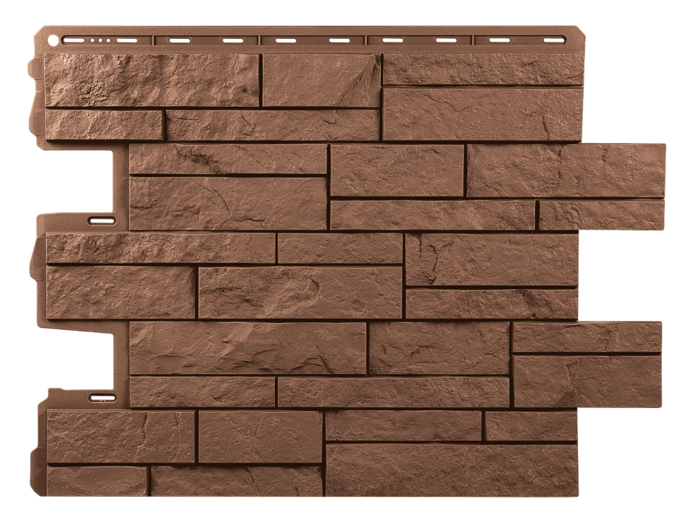 Фасадная панель "Альта Профиль" Шотландия Эко терракотовый 0,79х0,59м / 0,46м2