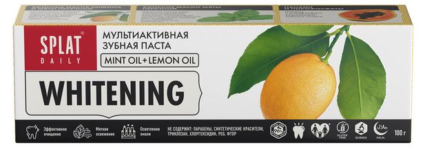 Паста зубная SPLAT Daily Whitening 100млсп.13354- купить в АПлайн