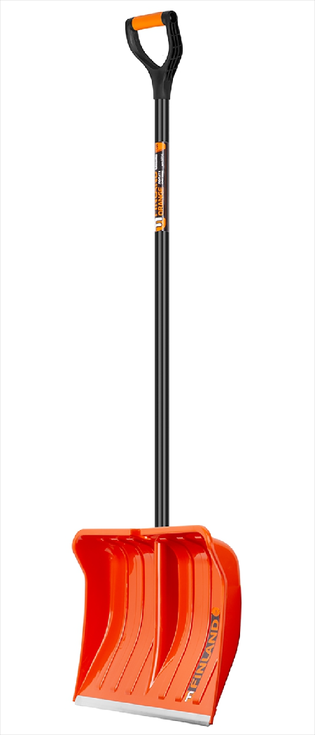 Лопата снеговая FINLAND ORANGE 2части 550х385х1515мм 1731-ч