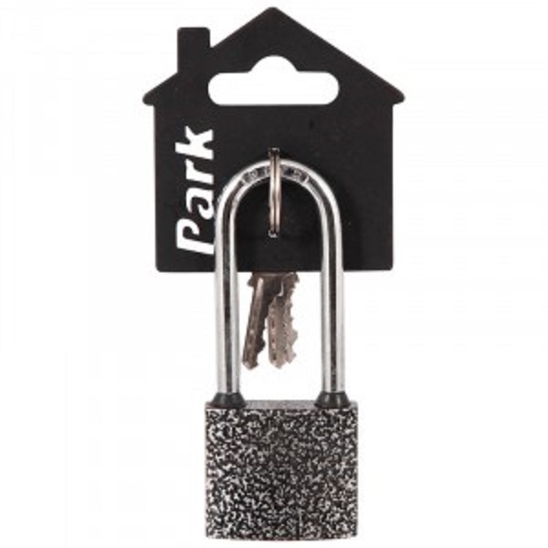 Замок навесной Park ВС3Р40-01 чугун длинная дужка
