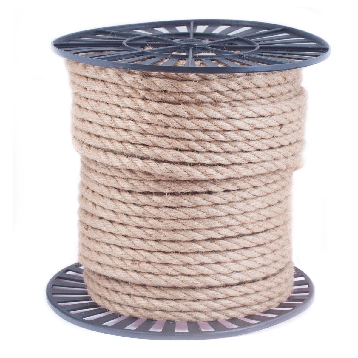 Канат джутовый 10мм 100м катушка 23-0079023-00790- купить в АПлайн