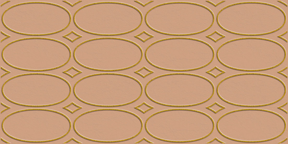 Панель декоративная ПВХ Овал коричневый 480х960мм