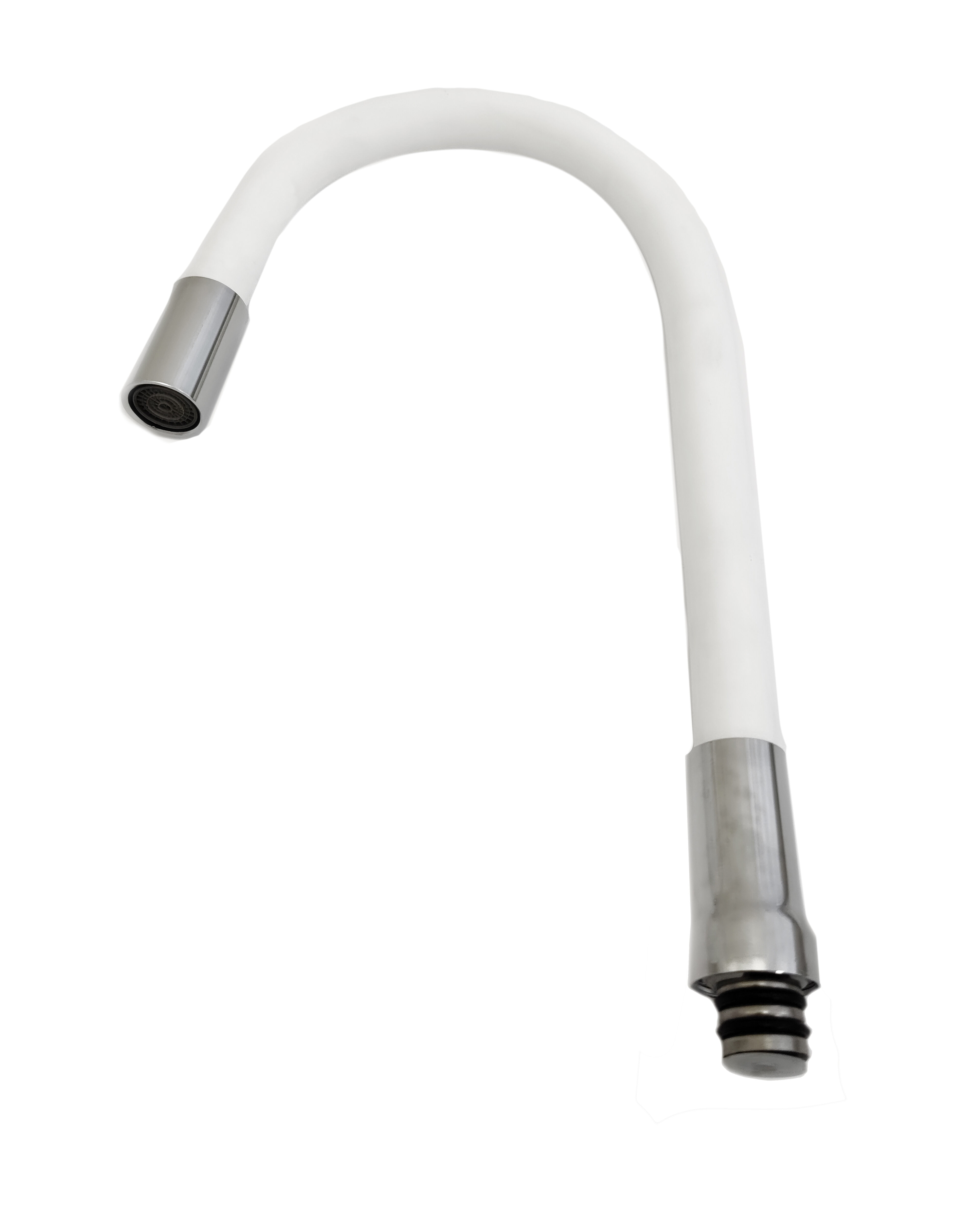 Излив для смесителя "DIABLO" гибкий белый 550 мм 308802308802- купить в АПлайн