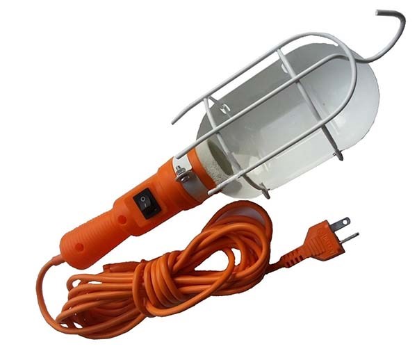 ПЕРЕНОСКА МЕТАЛ.ЛСУ-1 С/ВЫКЛ 10М (лампа Е27  60W)  /028/633