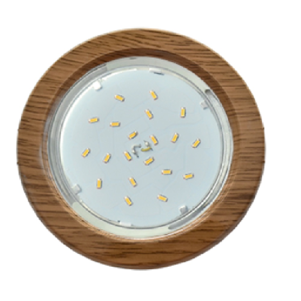 Светильник встр. GX53 "ECOLA" дерево темный орех 38x106 SN53H4ECB ( 069)