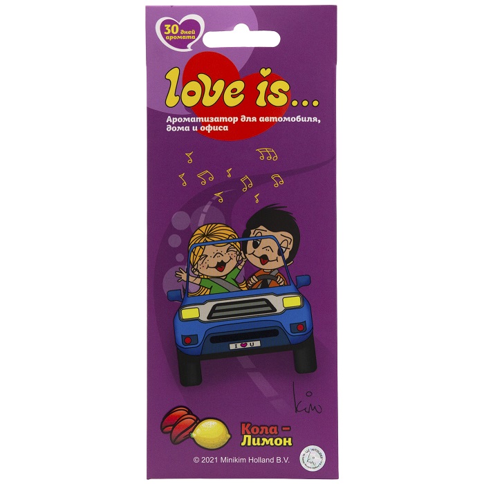 Ароматизатор подвесной флакон LOVE IS кола-лимон ARLV6- купить в АПлайн