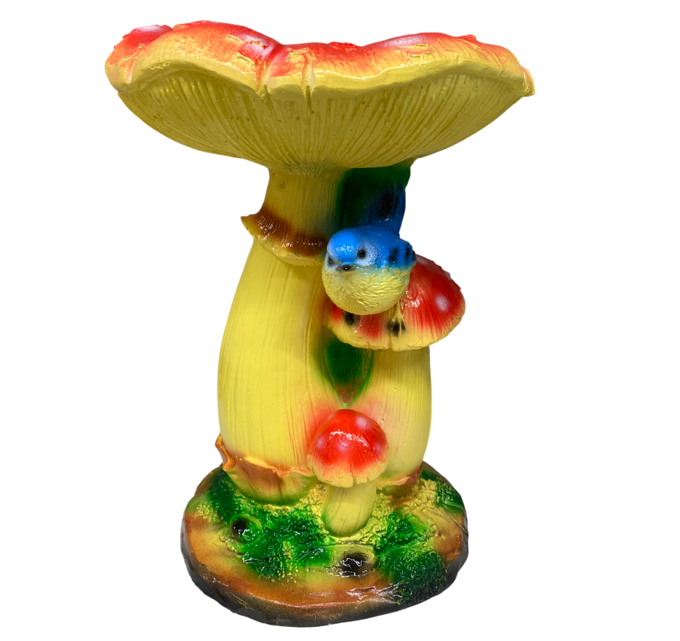 Фигура садовая гипс Три мухомора с синичкой 290х220мм арт. 449арт. 449- купить в АПлайн