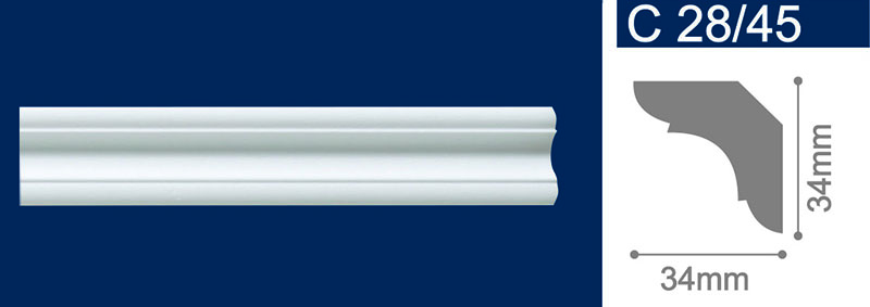 Плинтус "Солид" экструдированный С28/45 2мС28/45- купить в АПлайн