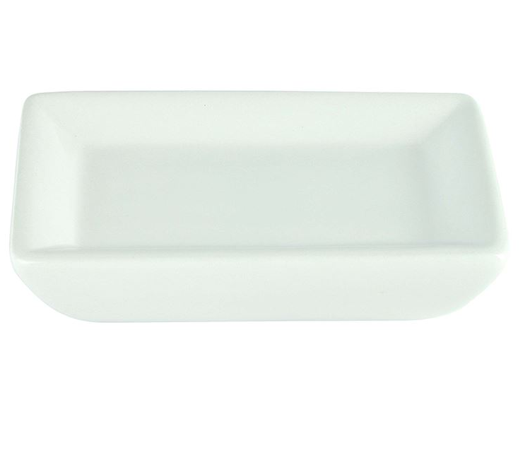 Мыльница настольная "Техно" белая керамика555524- купить в АПлайн