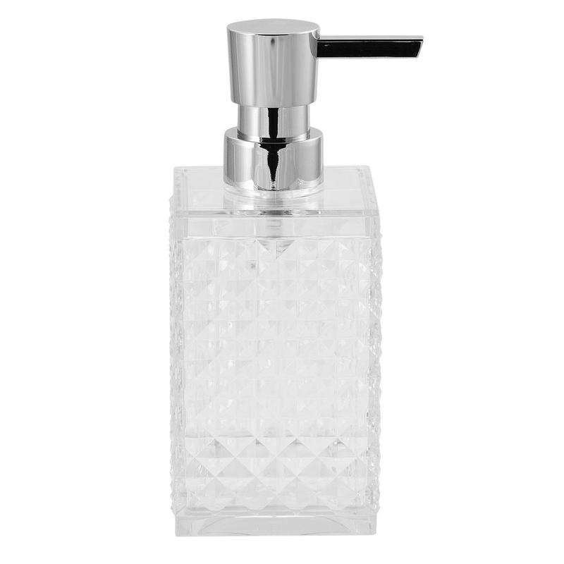 Дозатор для жидкого мыла "RAPAS" SWP-0660TRP-A  прозрачный пластик