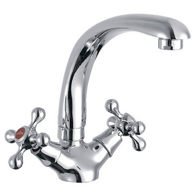 Смеситель для кухни FRAP 1/2 двухручковый с высоким изливом F4408