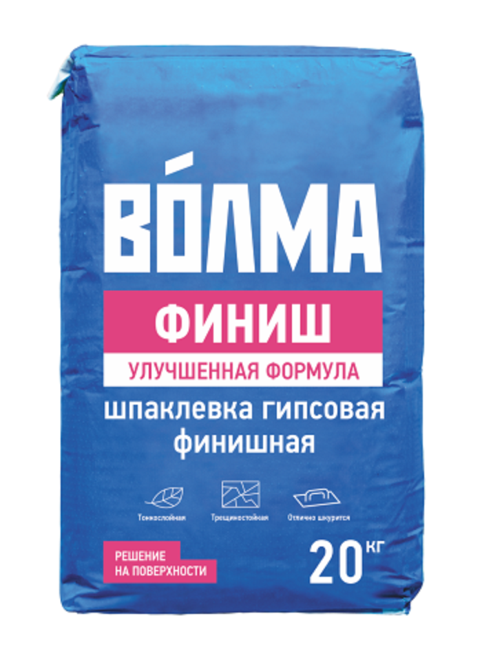 Шпатлевка "Волма" Финиш гипсовая 20кг30001353- купить в АПлайн