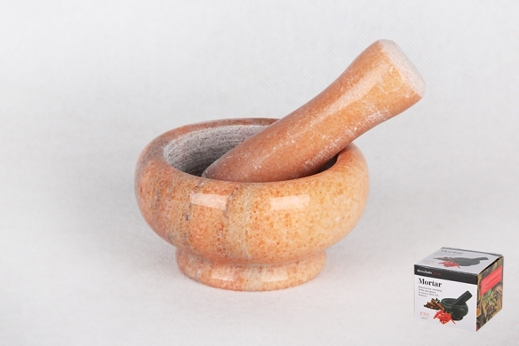 СТУПКА С ПЕСТИКОМ ИЗ НАТУРАЛ.КАМНЯ 8Х5СМ /KR301/