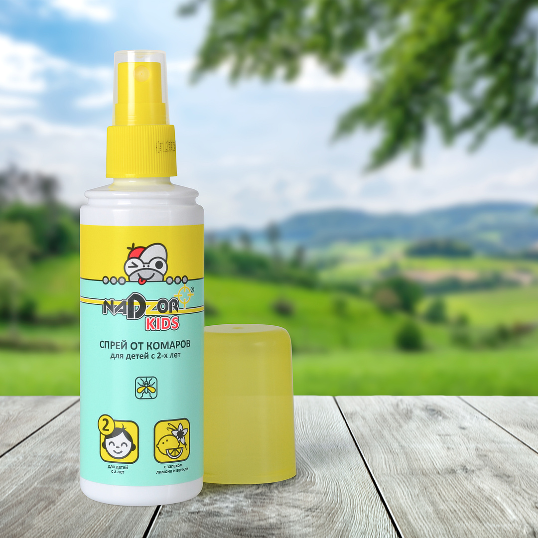 Спрей детский Nadzor Kids 100мл от комаров DET001N