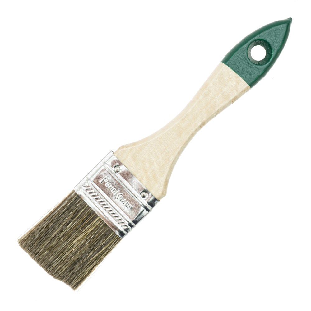 Кисть плоская "Стандарт Лазурь" 3" (75 мм) смеш.щетина / дерев.ручка РемоКолор 01-3-330