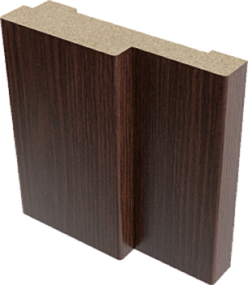 Коробочный брус МДФ с уплотнителем ПВХ 70х26х2070, Шоколад (к двери Асти)