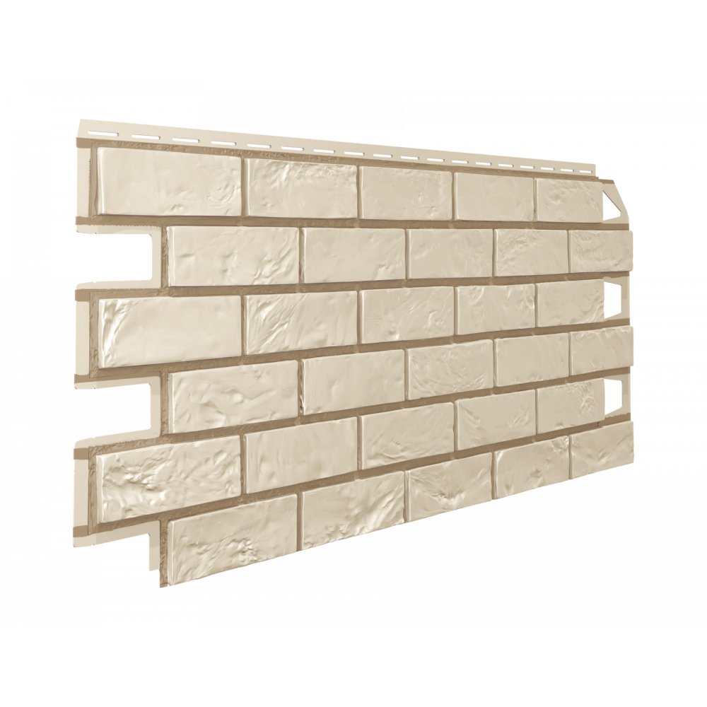 Фасадная панель "ТехноНИКОЛЬ" Оптима Кирпич слоновая кость 1х0,42м / 0,42м2