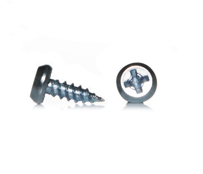 Саморез для профиля белый цинк 3,5х11мм с буром пакет (16шт) BISKREP