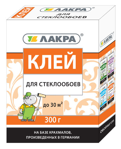 Клей обойный ЛАКРА для стеклообоев 300г Лк-00003803