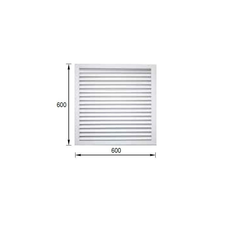 Решетка радиаторная "АРГУМЕНТПЛАСТ" 600х600мм Белая