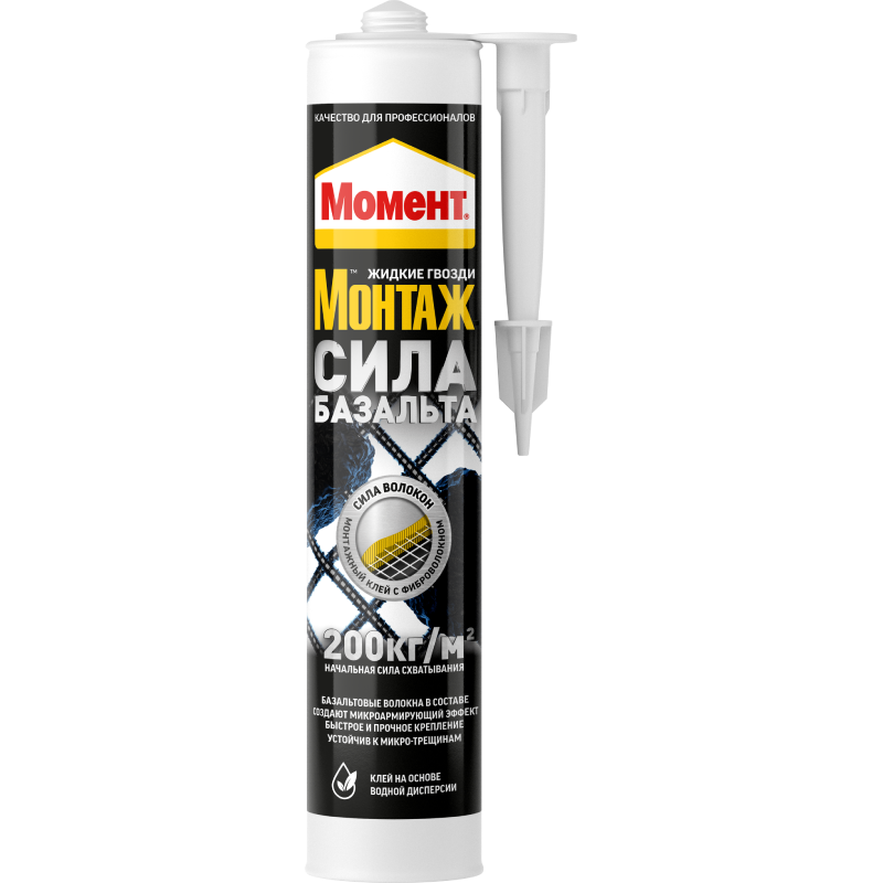 Жидкие гвозди МОМЕНТ МОНТАЖ СИЛА БАЗАЛЬТА 400гр /3002144/***