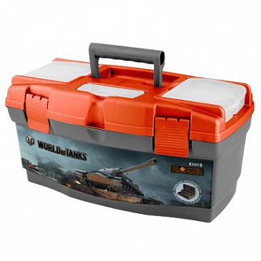 ЯЩИК Д/ИНСТРУМЕНТОВ "WORLD OF TANKS" 16" СЕРО-СВИНЦОВЫЙ/ОРАНЖЕВЫЙ BR5013СРСВЦОР 