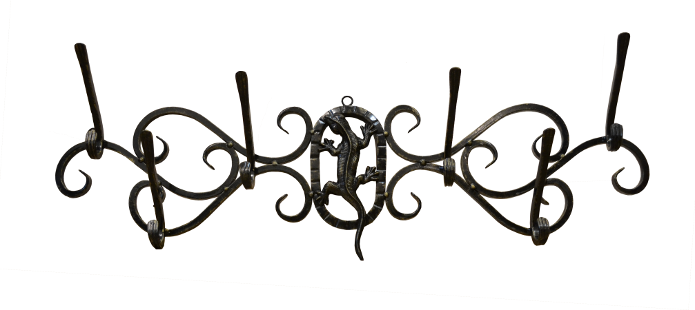 ВЕШАЛКА КОВАННАЯ "ЯЩЕРКА" АРТ.ВЯ-1