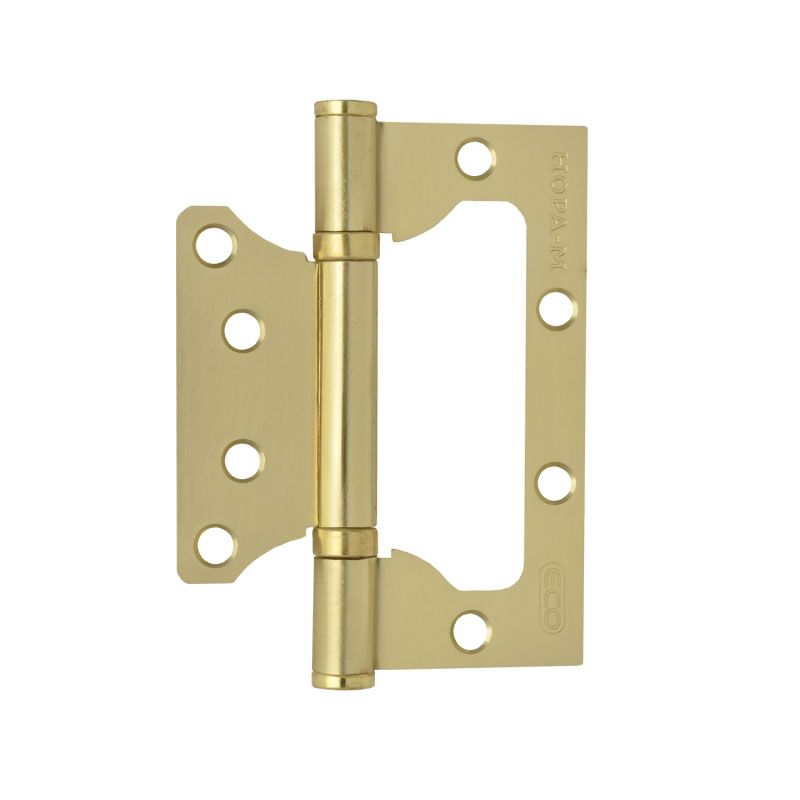 Петля накладная (бабочка) НОРА-М STD 800-4 100х75х2,5мм матовое золото (2шт)15532- купить в АПлайн