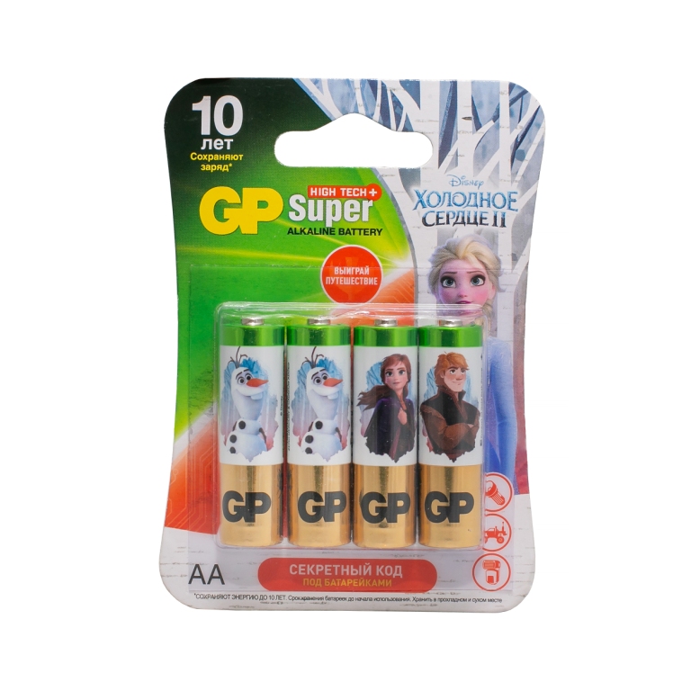 БАТАРЕЙКИ АЛКАЛИНОВ. "GP" 15АНFR-2CR4 БЛИСТЕР 4ШТ (С РИС."ХОЛОД. СЕРДЦЕ") ТИП "АА" ПАЛЬЧИКОВЫЕ /442/
