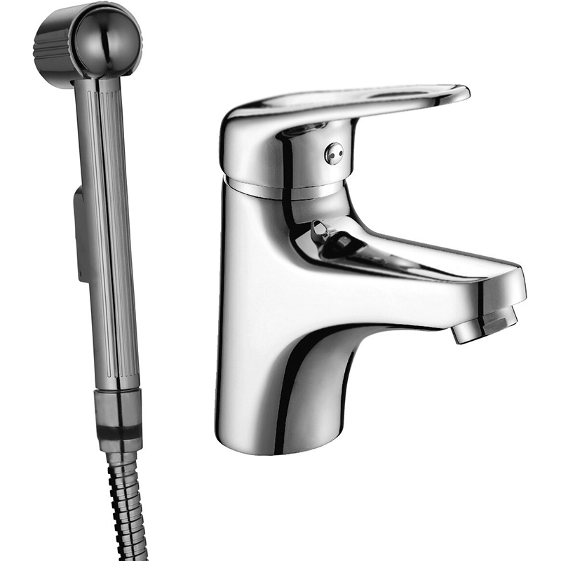 Смеситель для умывальника и биде LE-RK "LUNA" с гигиеническим душемLM4116C- купить в АПлайн