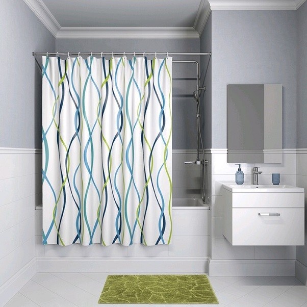 Штора для ванной комнаты "GOTA ROCIO" Wave 180х180 см 8863 арт. 00016214 /716/