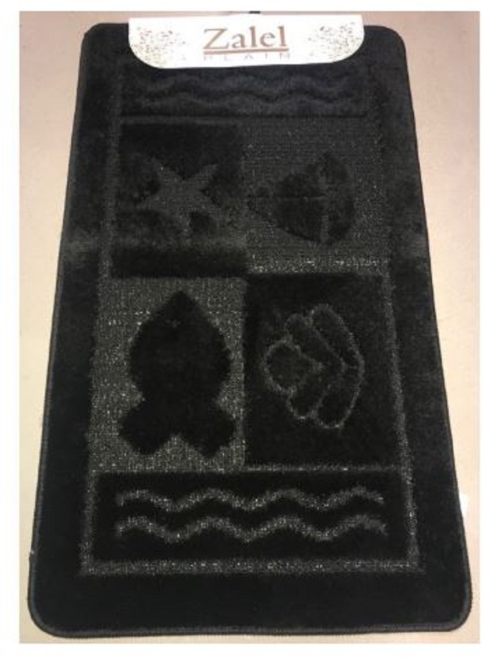 Коврик для ванной комнаты ZALEL BLACK 55х90 см