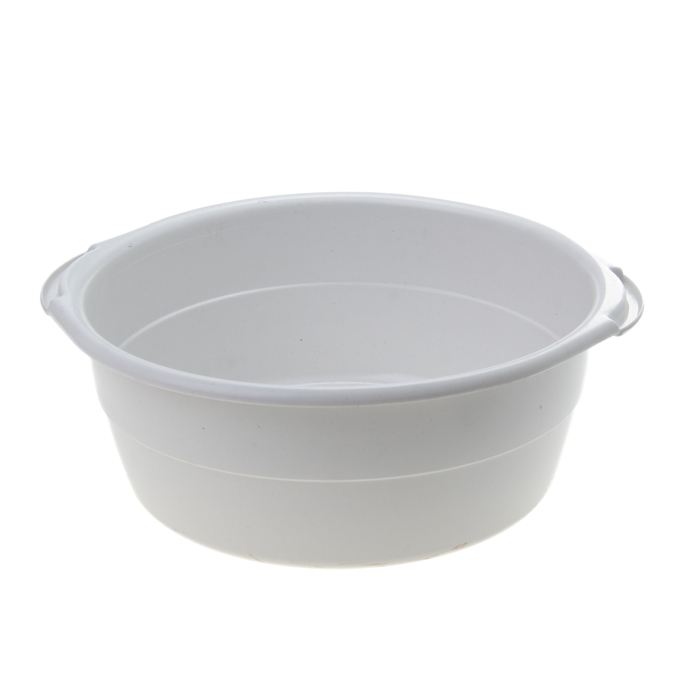 Таз пласт. 6л круглый белый М2511