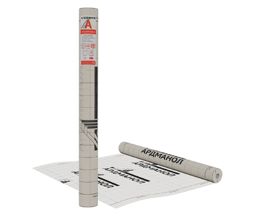 Изоляционный материал "Ардманол" A ветро-влагозащита (80гр/м2) 60м2