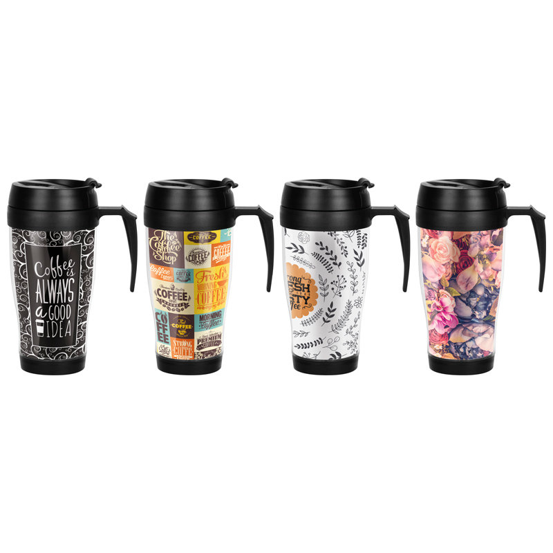 ТЕРМОКРУЖКА В КОРП. ИЗ PS ОБЬЕМ 420МЛ ВНУТРИ РР СЕРИЯ GRANO ТМ MALLONI  /003714/