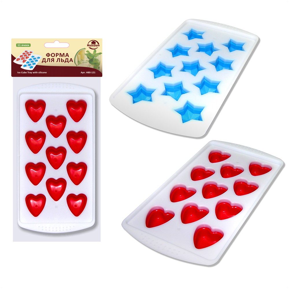 Форма для льда силик. Мультидом 22х11х2см H80-121