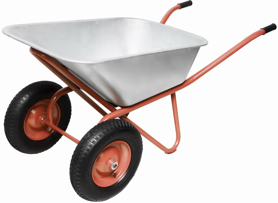 Тачка строительная Variant усиленная красная 2-колесная 110л 220кг 1211012110- купить в АПлайн