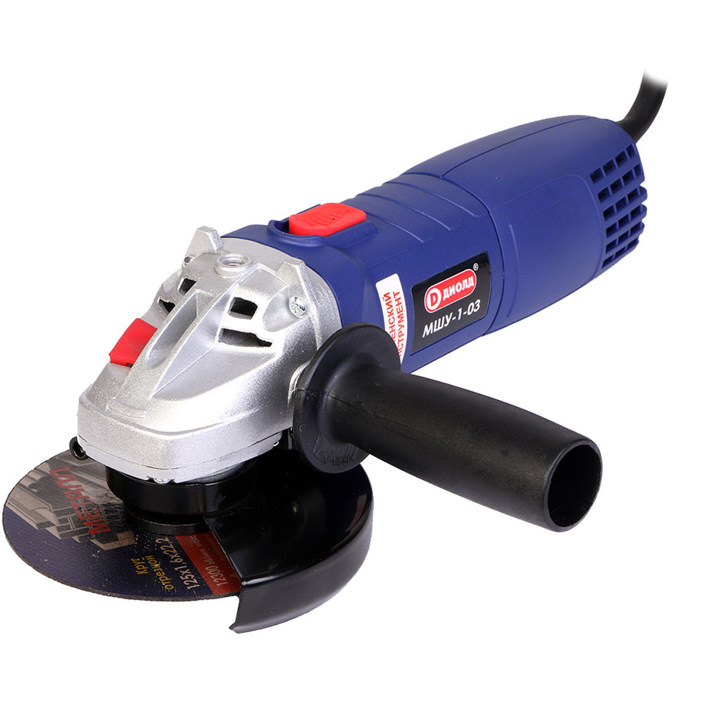 Машина углошлифовальная 125мм, 1300Вт, 11000 об/мин Диолд МШУ-1.3-01 10041181