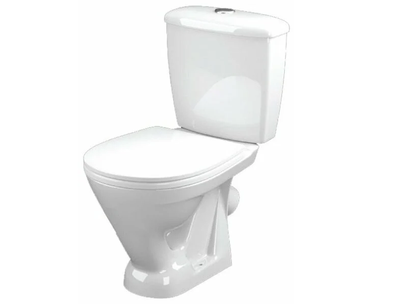 Унитаз-компакт "РАДУГА"/ "АРГО" белый кос.ниж.подвод,сид. арм.(Ст.Оскол) 