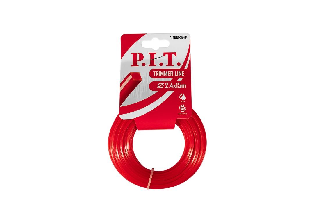 Леска для триммера квадрат P.I.T. 15 м x 2,4 мм ATML01-S24M